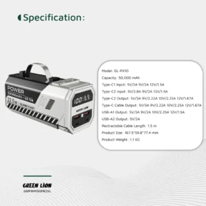پاور بانک گرین لاین Green Lion 50000 22.5W